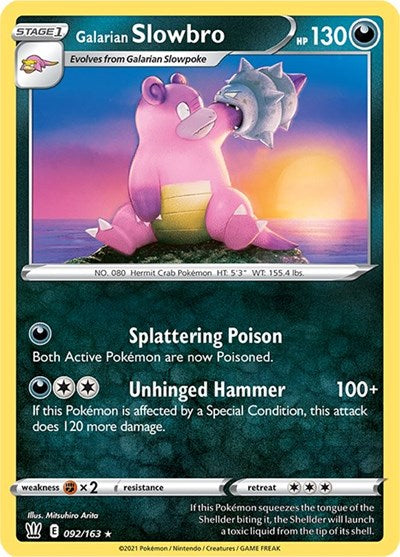 SWSH05: Galarian Slowbro (Reverse Holofoil)