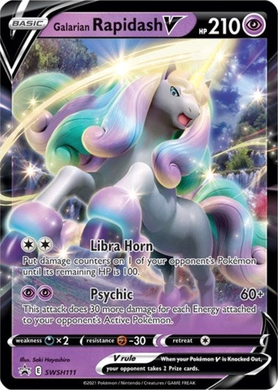 SWSD: Galarian Rapidash V - SWSH111 (Holofoil)