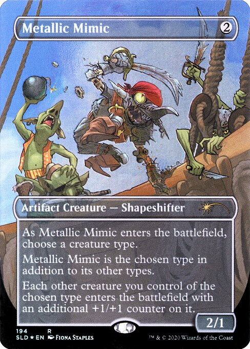 mtg mimic card SLD: Metallic Mimic (Foil)