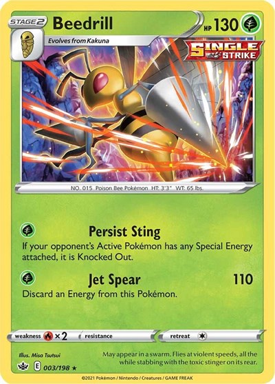 SWSH06: Beedrill (Reverse Holofoil)