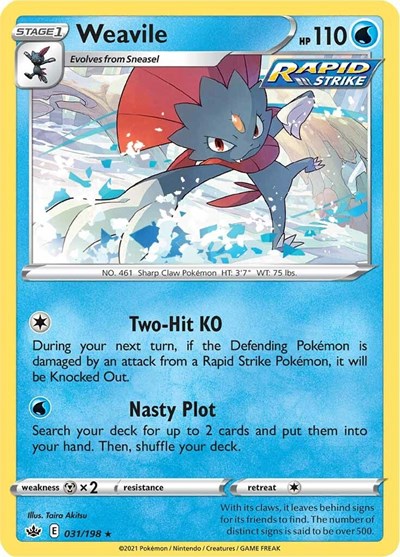 SWSH06: Weavile (Holofoil)