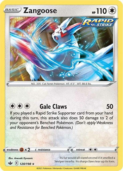 SWSH06: Zangoose (Reverse Holofoil)