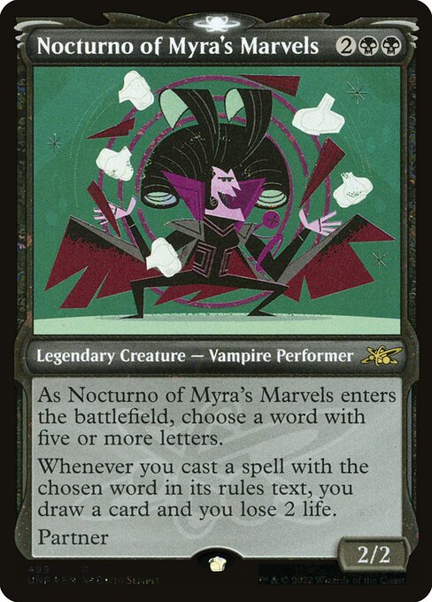 UNF: Nocturno of Myra's Marvels (Showcase) (Galaxy Foil)