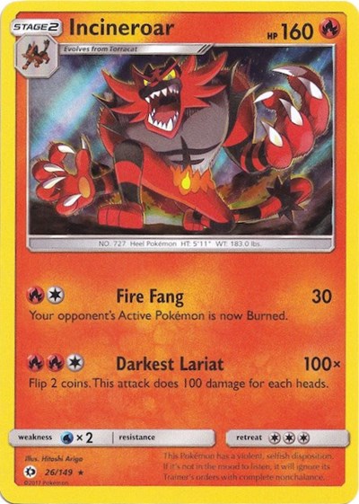 MCAP: Incineroar - 26/149 (Water Web Holo) (Holofoil)