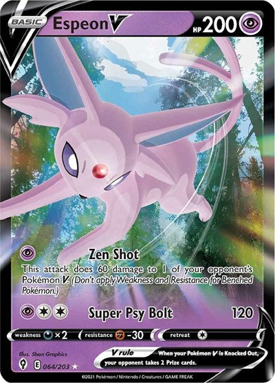 SWSH07: Espeon V (Holofoil)