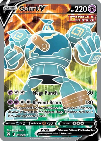SWSH07: Golurk V (Full Art) (Holofoil)