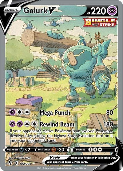 SWSH07: Golurk V (Alternate Full Art) (Holofoil)