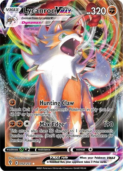 SWSH07: Lycanroc VMAX (Holofoil)