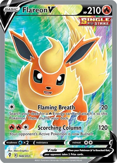 SWSH07: Flareon V (Full Art) (Holofoil)