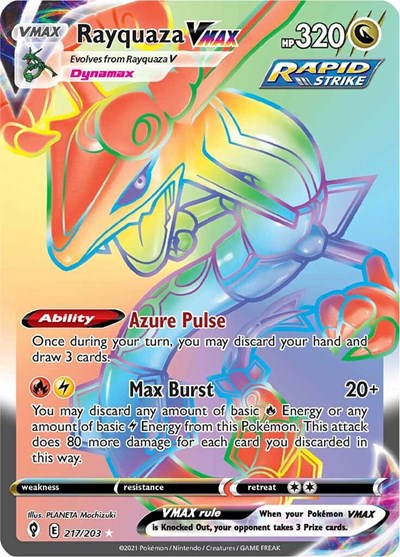 SWSH07: Rayquaza VMAX (Secret) (Holofoil)