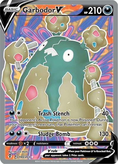 SWSH07: Garbodor V (Full Art) (Holofoil)