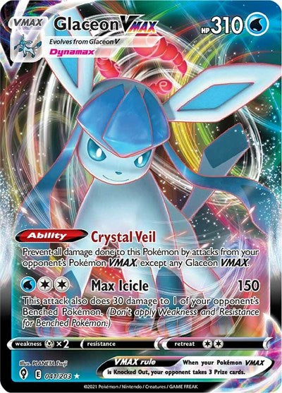 SWSH07: Glaceon VMAX (Holofoil)