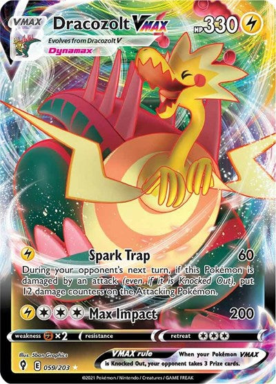 SWSH07: Dracozolt VMAX (Holofoil)
