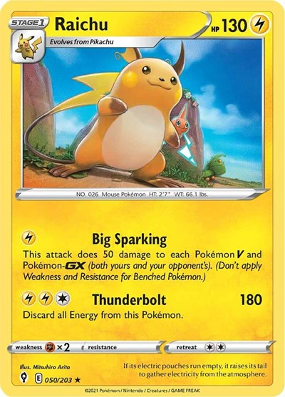SWSH07: Raichu (Holofoil)