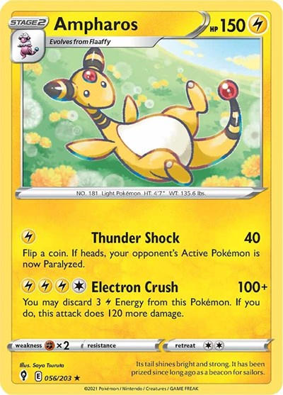 SWSH07: Ampharos (Reverse Holofoil)