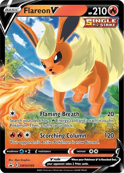 SWSD: Flareon V - SWSH149 (Holofoil)