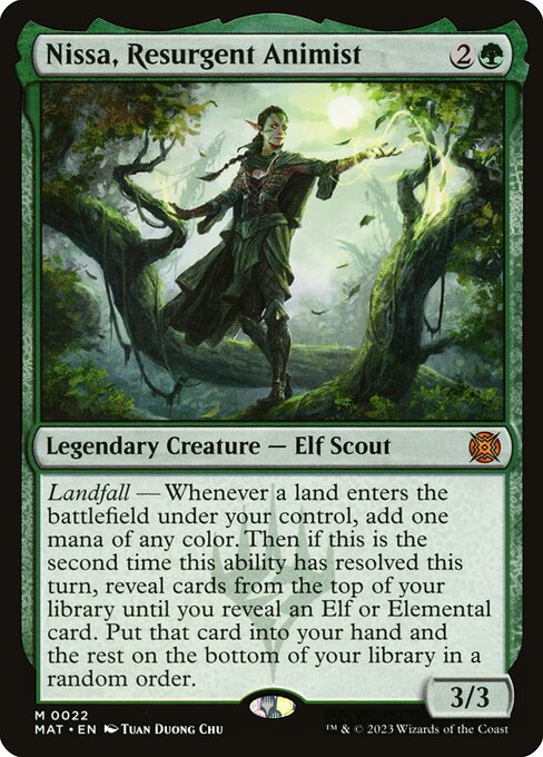 MAT: Nissa, Resurgent Animist (Foil)