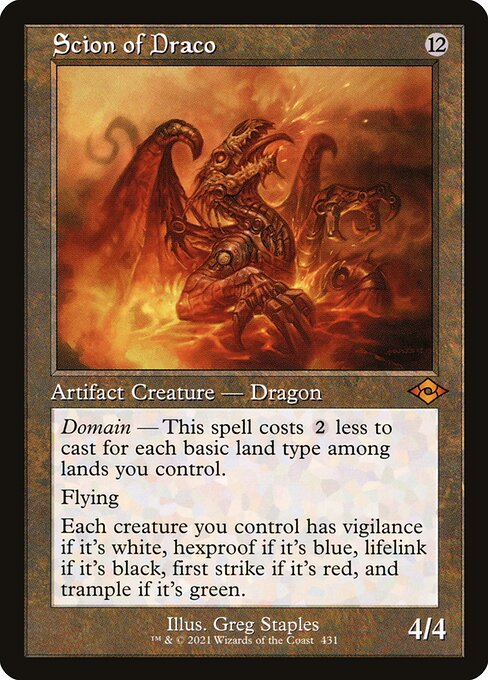MH2: Scion of Draco (Retro Frame) (Foil Etched)
