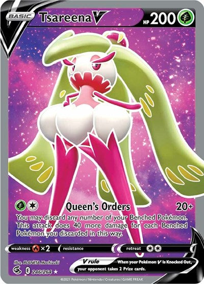 SWSH08: Tsareena V (Full Art) (Holofoil)