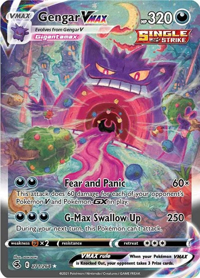SWSH08: Gengar VMAX (Alternate Art Secret) (Holofoil)