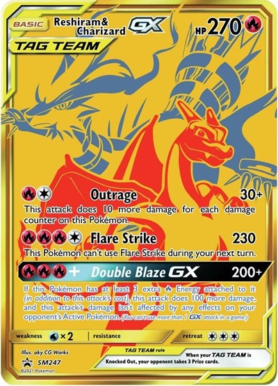SMP: Reshiram & Charizard GX - SM247 (Holofoil)