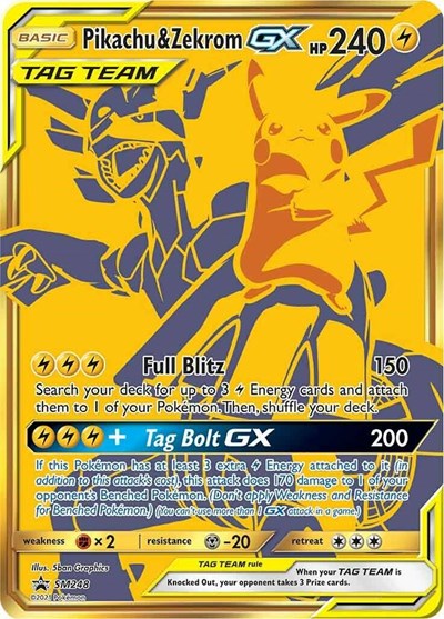 SMP: Pikachu & Zekrom GX - SM248 (Holofoil)
