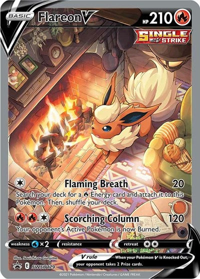 SWSD: Flareon V - SWSH179 (Holofoil)