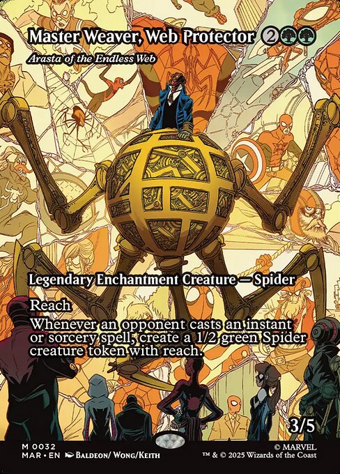 MAR: Master Weaver, Web Protector - Arasta of the Endless Web (Borderless) (Foil)