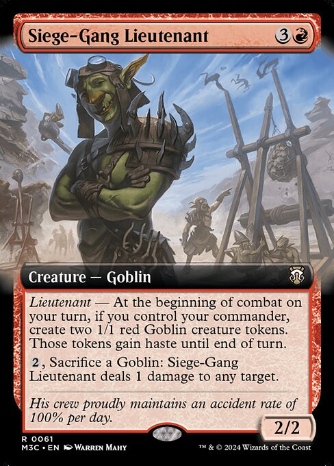 M3C: Siege-Gang Lieutenant (Extended Art) (Foil)