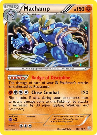 BLE: Machamp - 49/101 (Cosmos Holo) (Holofoil)