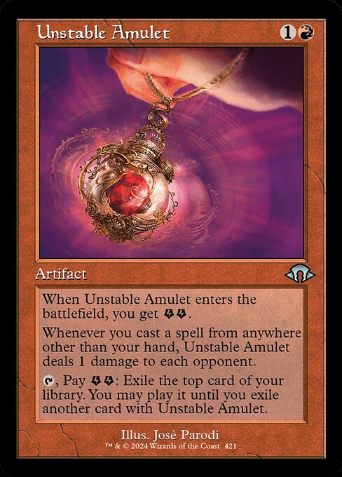 MH3: Unstable Amulet (Retro Frame)