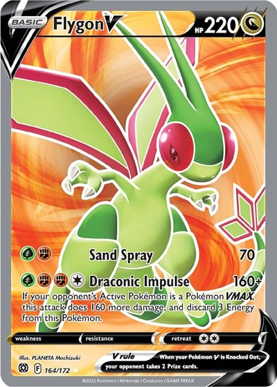 SWSH09: Flygon V (Full Art) (Holofoil)