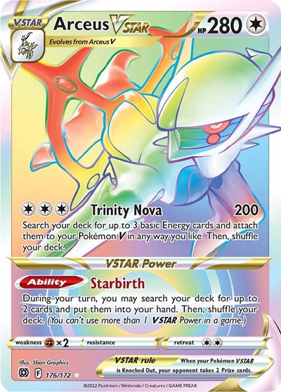 SWSH09: Arceus VSTAR (Secret) (176) (Holofoil)