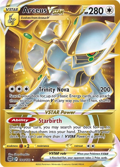 SWSH09: Arceus VSTAR (Secret) (184) (Holofoil)