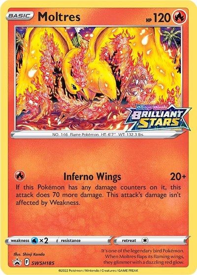 SWSD: Moltres - SWSH185 (Holofoil)