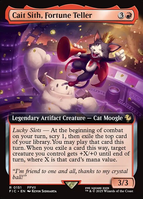 FIC: Cait Sith, Fortune Teller (Extended Art) (Foil)