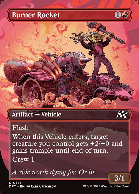 DFT: Burner Rocket (Borderless) (Foil)