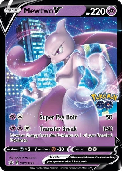SWSD: Mewtwo V - SWSH223 (Holofoil)