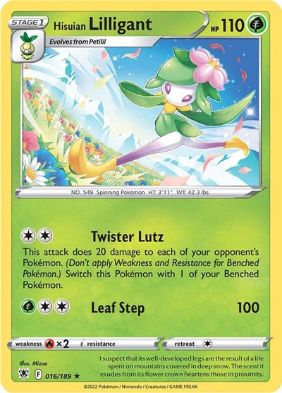 SWSH10: Hisuian Lilligant (Reverse Holofoil)
