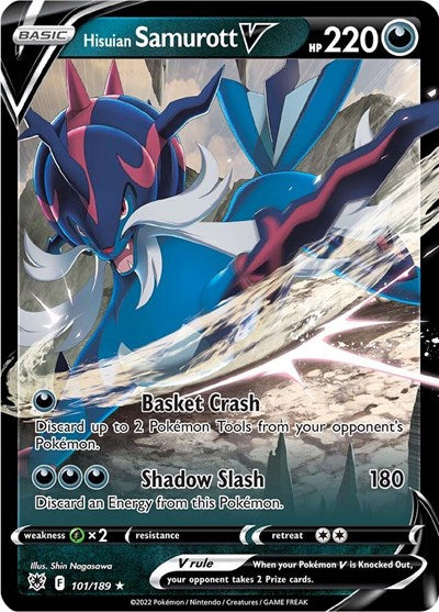 SWSH10: Hisuian Samurott V (Holofoil)