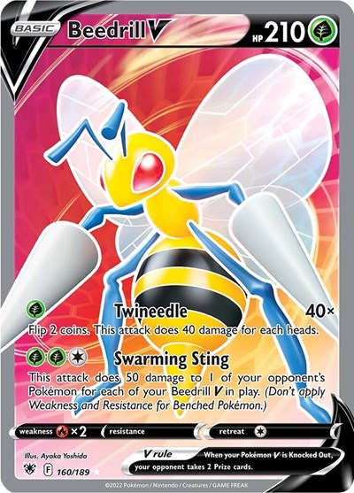 SWSH10: Beedrill V (Full Art) (Holofoil)