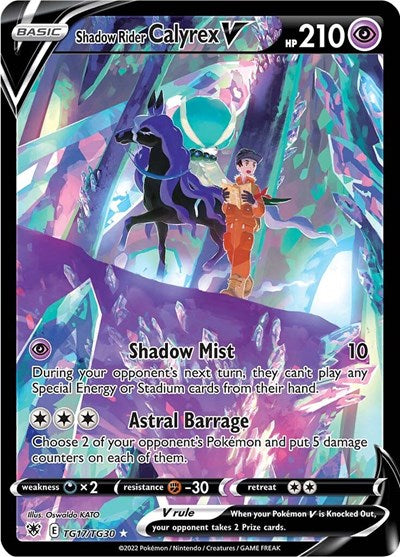 SWSH10:TG: Shadow Rider Calyrex V (Holofoil)