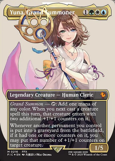 FIC: Yuna, Grand Summoner (Borderless) (Surge Foil)