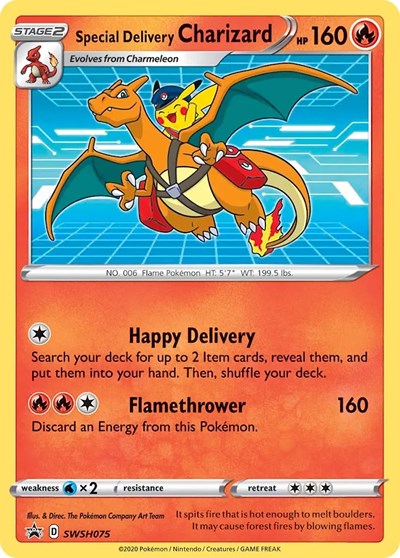 SWSD: Special Delivery Charizard - SWSH075 (Holofoil)