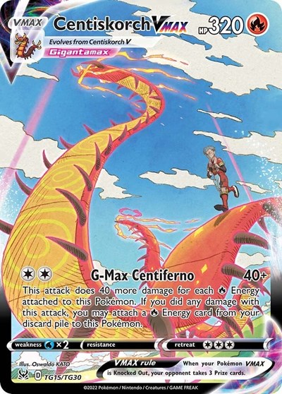 SWSH11: TG: Centiskorch VMAX (Holofoil)