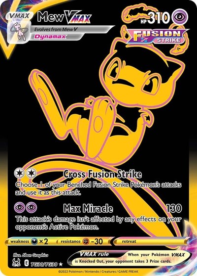 SWSH11: TG: Mew VMAX (Secret) (Holofoil)