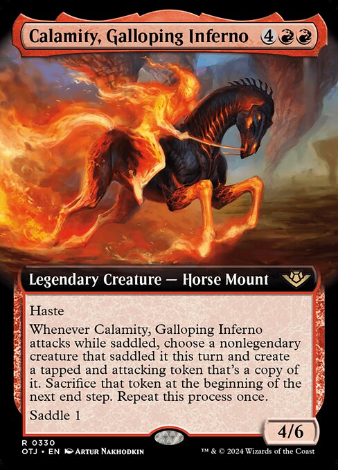 OTJ: Calamity, Galloping Inferno (Extended Art) (Foil)