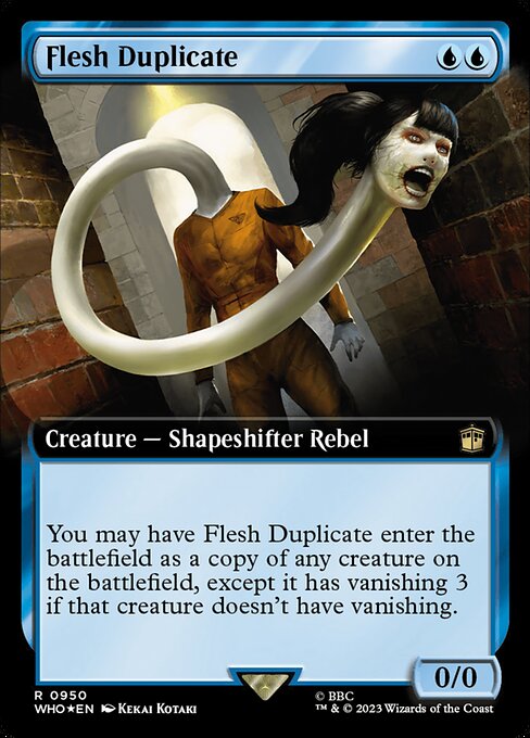 WHO: Flesh Duplicate (Extended Art) (Surge Foil)