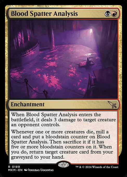 MKM: Blood Spatter Analysis (Foil)