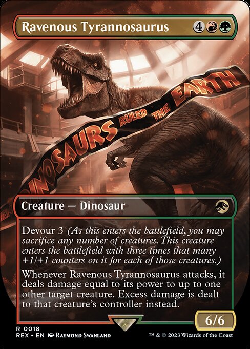 REX: Ravenous Tyrannosaurus (Borderless) (Foil)